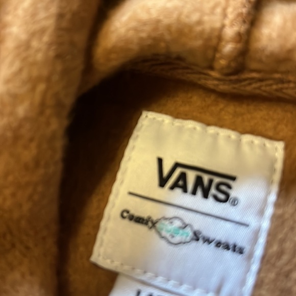 VANS brands, light brown cush comfy hoodie with kangaroo pocket, so soft - Picture 6 of 10